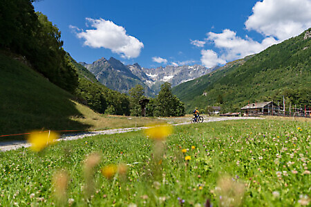 Sentiero natura della val Grande di Lanzo in MTB