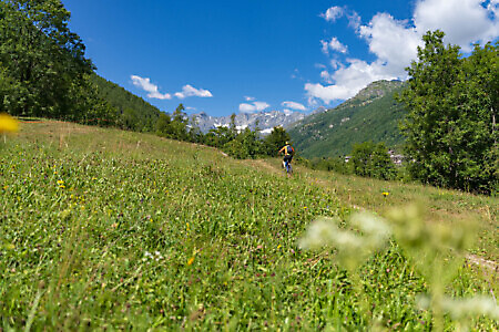 Sentiero natura della val Grande di Lanzo in MTB